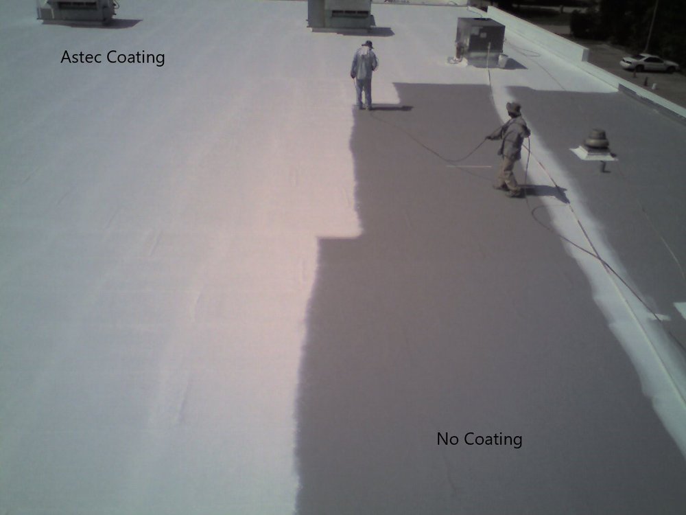Roof with and Without Roof Coating